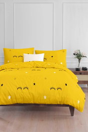 L'essentiel linge de maison Juego de funda nórdica Dide - Amarillo, 140 x 200 cm